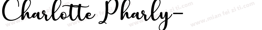 Charlotte Pharly字体转换